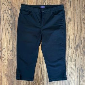 Black Crop NYDJ Lift and Tuck Pants